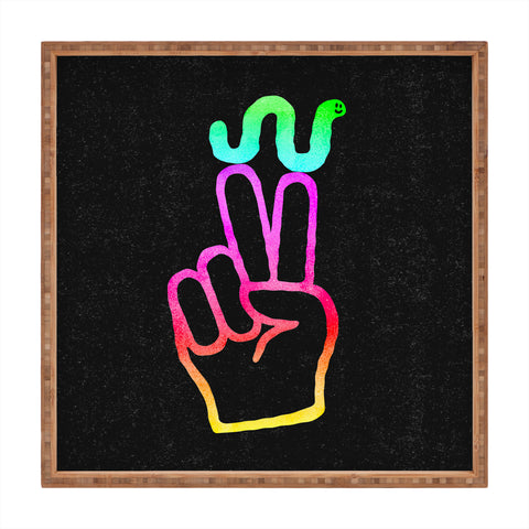 Nick Nelson Peace Worm Square Tray