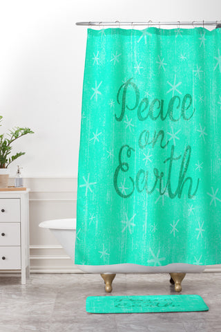 Nick Nelson Peaceful Wishes Shower Curtain And Mat