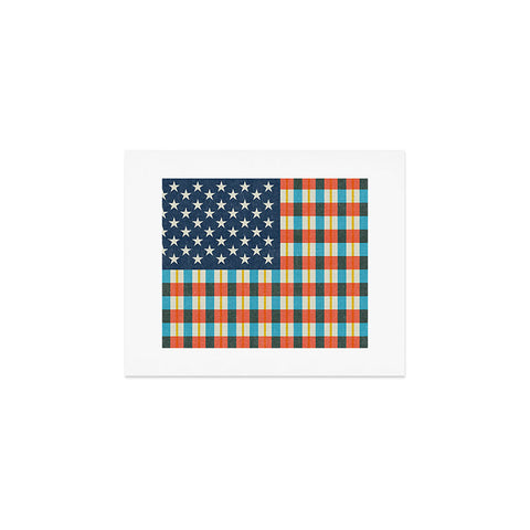 Nick Nelson Plaid Flag Art Print