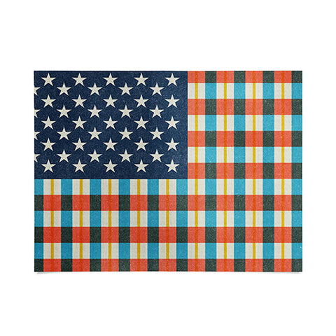 Nick Nelson Plaid Flag Poster