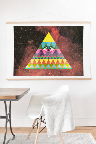 Nick Nelson Pyramid In Space Art Print And Hanger