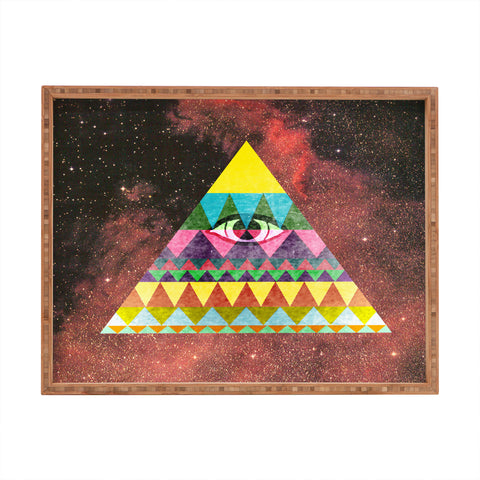 Nick Nelson Pyramid In Space Rectangular Tray