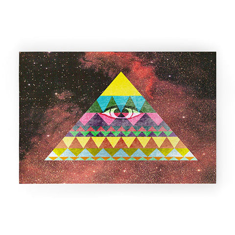 Nick Nelson Pyramid In Space Welcome Mat