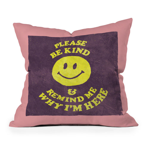 Nick Nelson Remind Me Throw Pillow