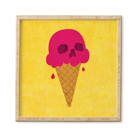 Nick Nelson Skull Scoop Framed Wall Art