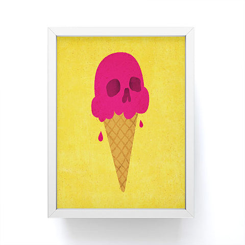 Nick Nelson Skull Scoop Framed Mini Art Print