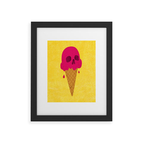 Nick Nelson Skull Scoop Framed Art Print