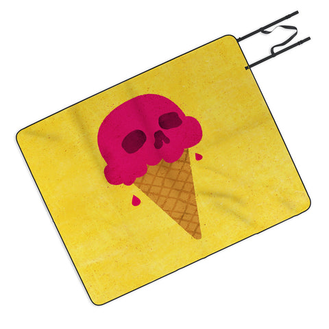 Nick Nelson Skull Scoop Picnic Blanket