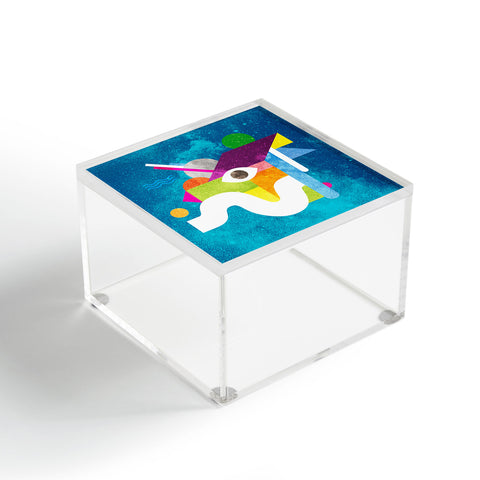 Nick Nelson Space Face Blue Acrylic Box
