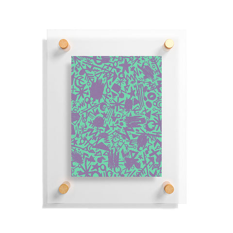 Nick Nelson Turquoise Synapses Floating Acrylic Print