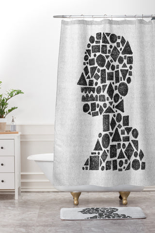 Nick Nelson Untitled Silhouette 1 Shower Curtain And Mat