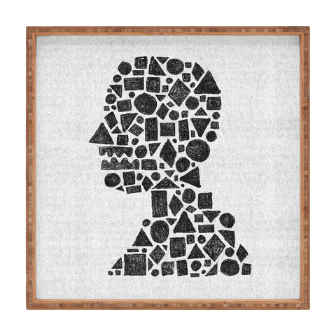 Nick Nelson Untitled Silhouette 1 Square Tray