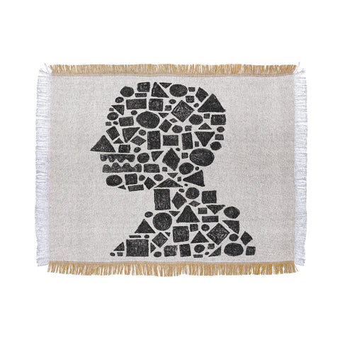 Nick Nelson Untitled Silhouette 1 Throw Blanket