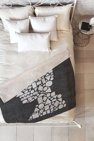 Nick Nelson Untitled Silhouette Reverse Fleece Throw Blanket