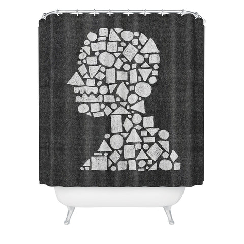 Nick Nelson Untitled Silhouette Reverse Shower Curtain