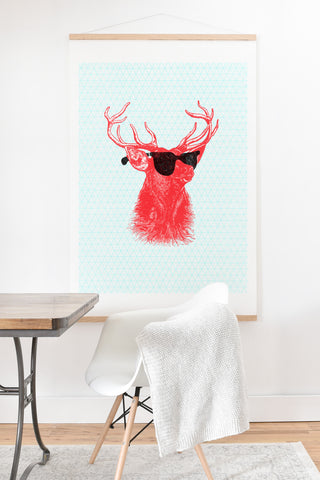 Nick Nelson Young Buck Art Print And Hanger