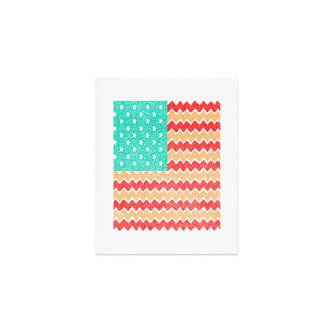 Nick Nelson Zig Zag Flag Art Print