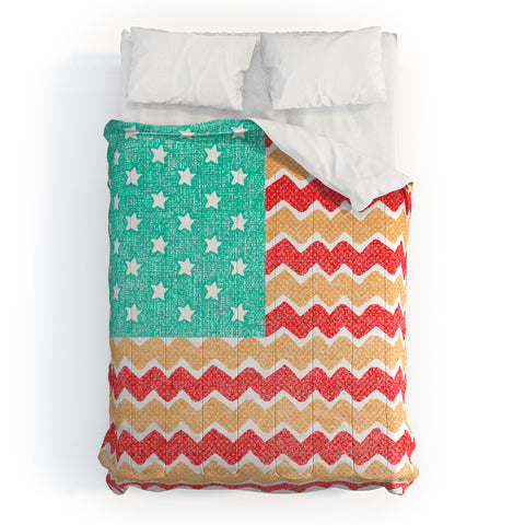 Nick Nelson Zig Zag Flag Comforter