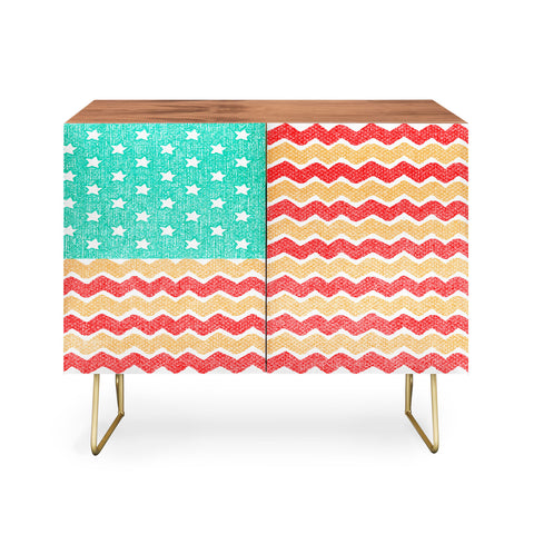 Nick Nelson Zig Zag Flag Credenza