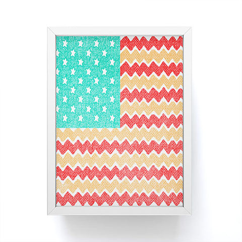 Nick Nelson Zig Zag Flag Framed Mini Art Print