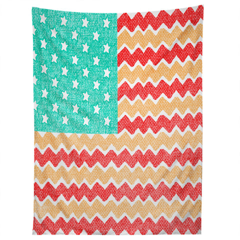 Nick Nelson Zig Zag Flag Tapestry