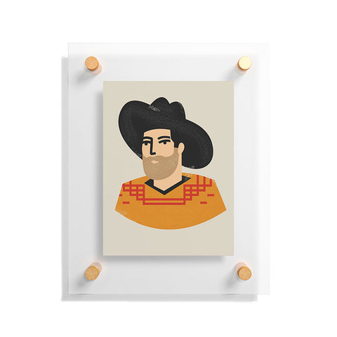 Nick Quintero Abstract Cowboy Floating Acrylic Print