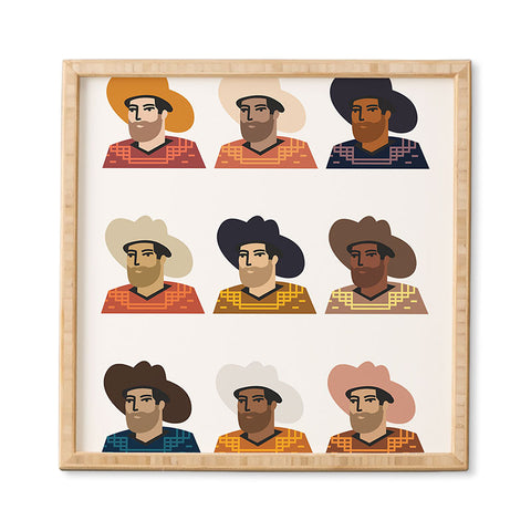 Nick Quintero Abstract Cowboy Multicultural Framed Wall Art
