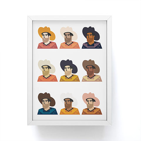 Nick Quintero Abstract Cowboy Multicultural Framed Mini Art Print