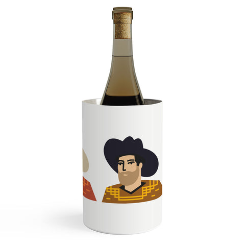 Nick Quintero Abstract Cowboy Multicultural Wine Chiller