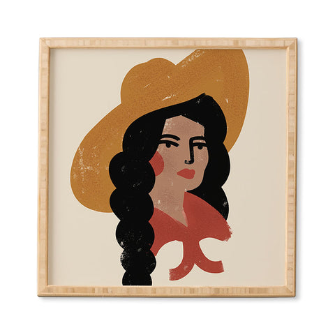 Nick Quintero Abstract Cowgirl 2 Framed Wall Art