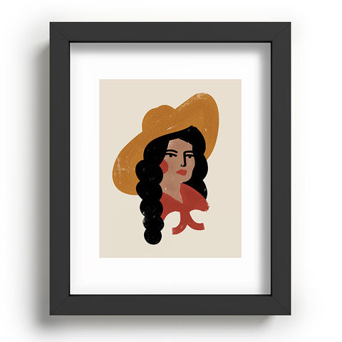 Nick Quintero Abstract Cowgirl 2 Recessed Framing Rectangle
