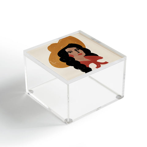 Nick Quintero Abstract Cowgirl 2 Acrylic Box