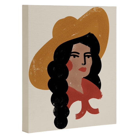 Nick Quintero Abstract Cowgirl 2 Art Canvas