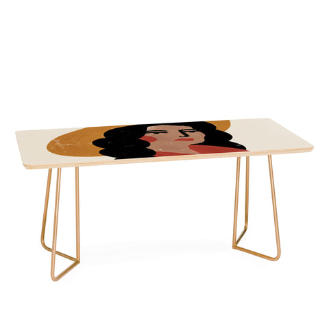Nick Quintero Abstract Cowgirl 2 Coffee Table