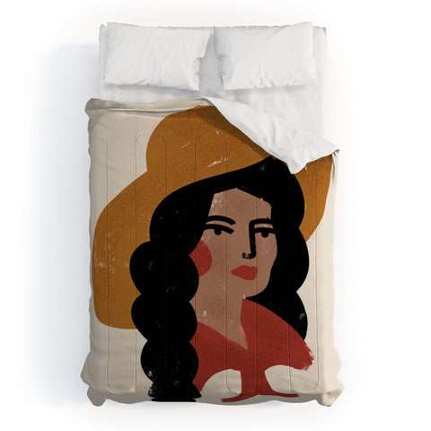 Nick Quintero Abstract Cowgirl 2 Comforter