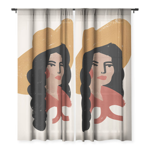 Nick Quintero Abstract Cowgirl 2 Sheer Non Repeat