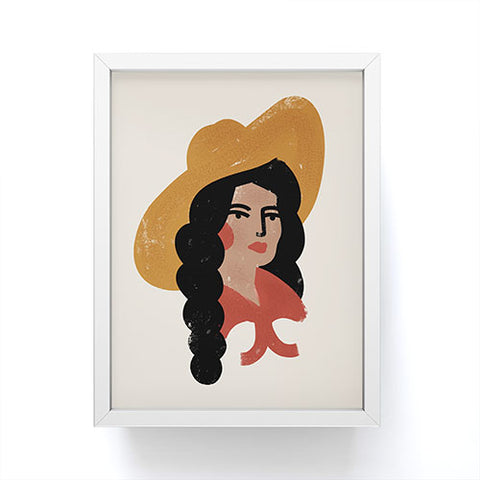 Nick Quintero Abstract Cowgirl 2 Framed Mini Art Print