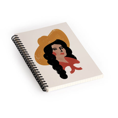 Nick Quintero Abstract Cowgirl 2 Spiral Notebook