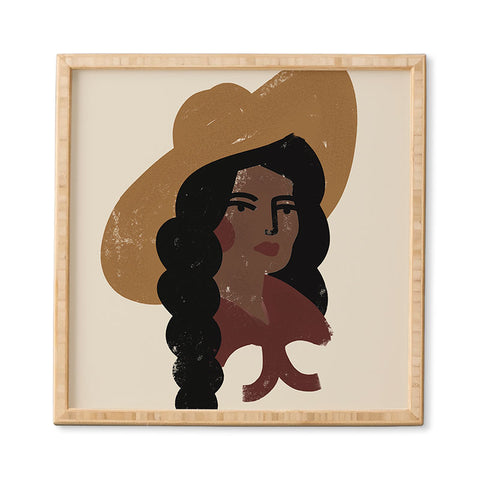 Nick Quintero Abstract Cowgirl 3 Framed Wall Art