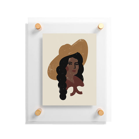 Nick Quintero Abstract Cowgirl 3 Floating Acrylic Print