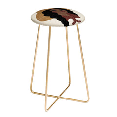 Nick Quintero Abstract Cowgirl 3 Counter Stool