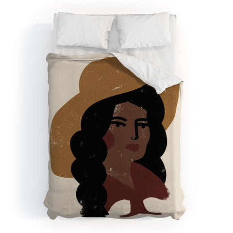 Nick Quintero Abstract Cowgirl 3 Duvet Cover