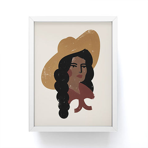 Nick Quintero Abstract Cowgirl 3 Framed Mini Art Print