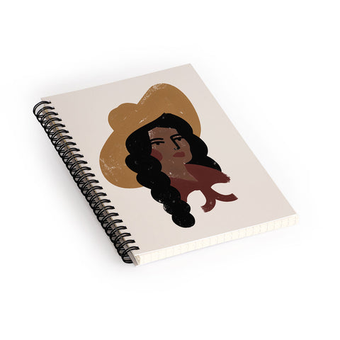 Nick Quintero Abstract Cowgirl 3 Spiral Notebook