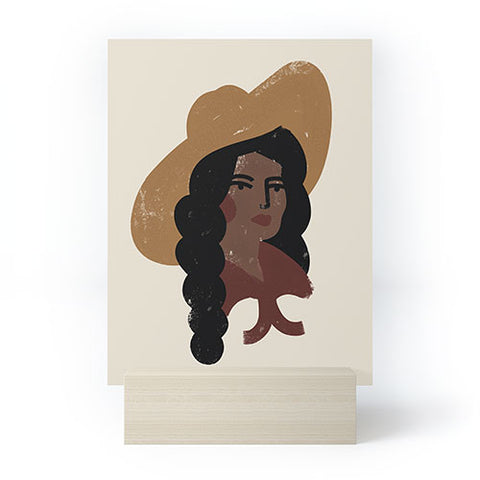 Nick Quintero Abstract Cowgirl 3 Mini Art Print