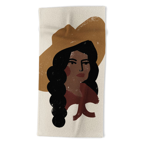 Nick Quintero Abstract Cowgirl 3 Beach Towel