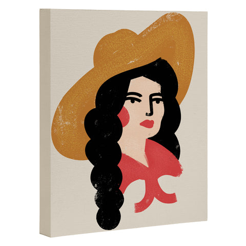 Nick Quintero Abstract Cowgirl Art Canvas
