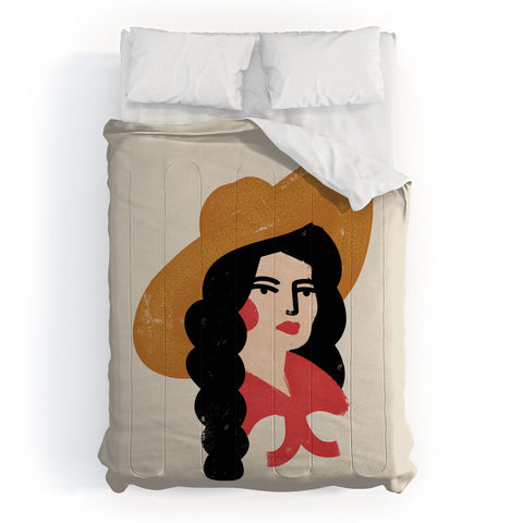 Nick Quintero Abstract Cowgirl Comforter