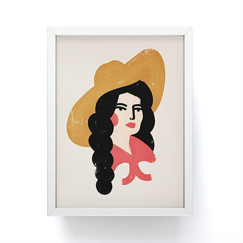 Nick Quintero Abstract Cowgirl Framed Mini Art Print