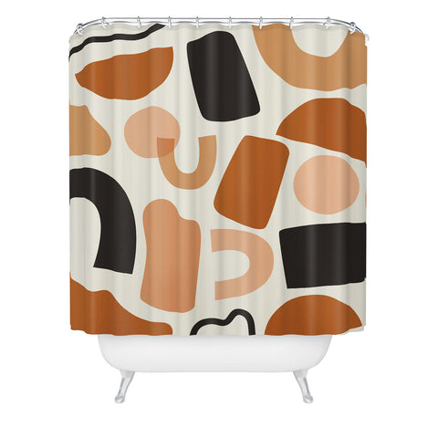 Nick Quintero Abstract Desert Shapes Shower Curtain